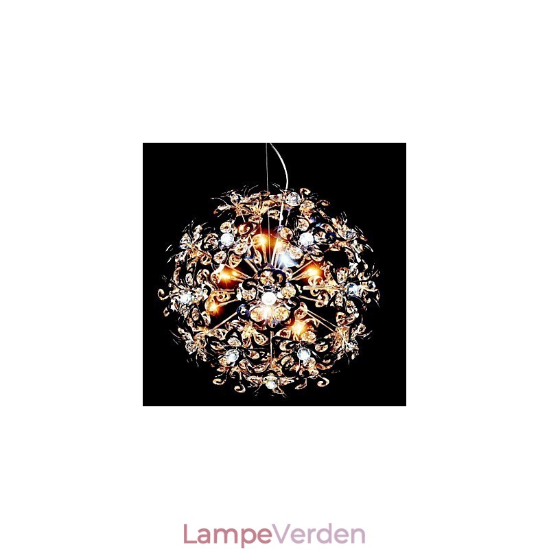 Moderne moderne krom krystal pendel