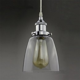 Moderne kromglas Vintage industriel retrofitting Edison Pendel Light Cafe Porch Light