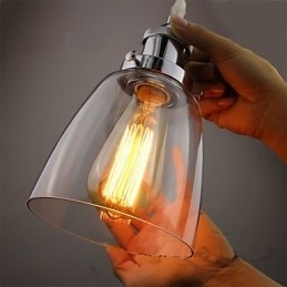 Moderne kromglas Vintage industriel retrofitting Edison Pendel Light Cafe Porch Light