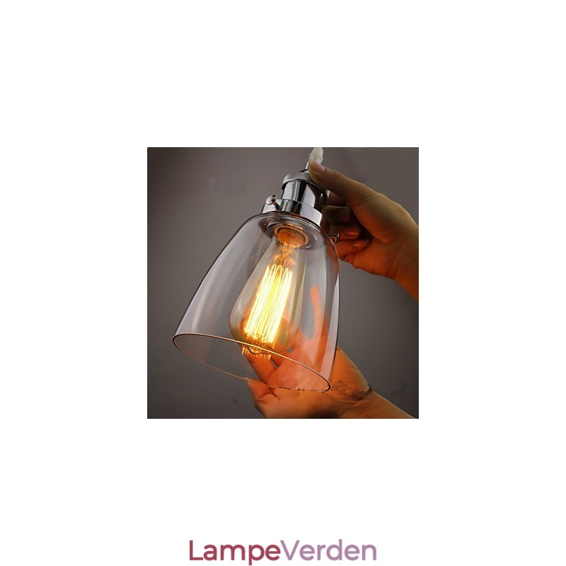 Moderne kromglas Vintage industriel retrofitting Edison Pendel Light Cafe Porch Light