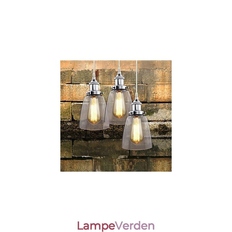 Moderne kromglas Vintage industriel retrofitting Edison Pendel Light Cafe Porch Light