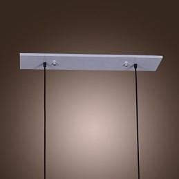 Moderne glaspendel med 2 lys i transparent flaskedesign