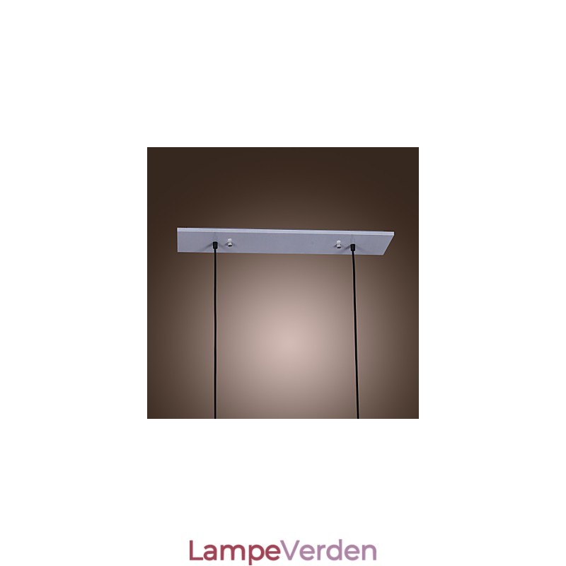 Moderne glaspendel med 2 lys i transparent flaskedesign