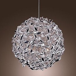 Vedhængslampe i metal af aluminium