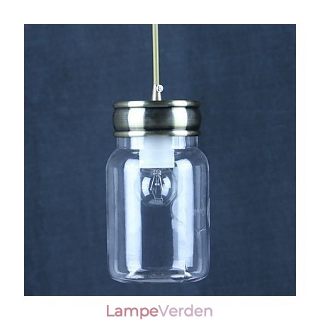 Country galvaniseret glas Pendellampe Garage Country galvaniseret glas Pendellampe Garage