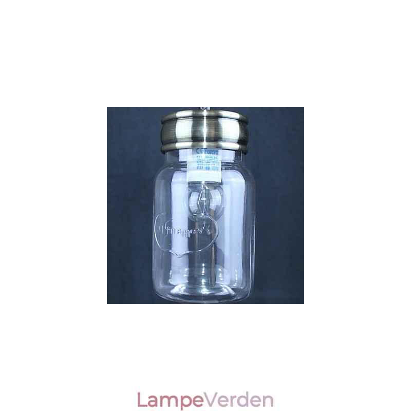 Country galvaniseret glas Pendellampe Garage