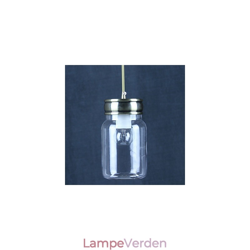 Country galvaniseret glas Pendellampe Garage