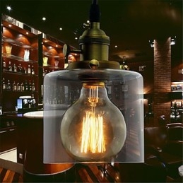 Glas Messing Retro Vintage Industrial ART Cafe Garage Pendel