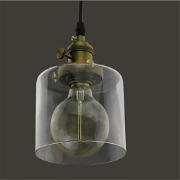 Glas Messing Retro Vintage Industrial ART Cafe Garage Pendel