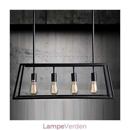 Rustik Lodge Mini Style galvaniseret metal lysekrone