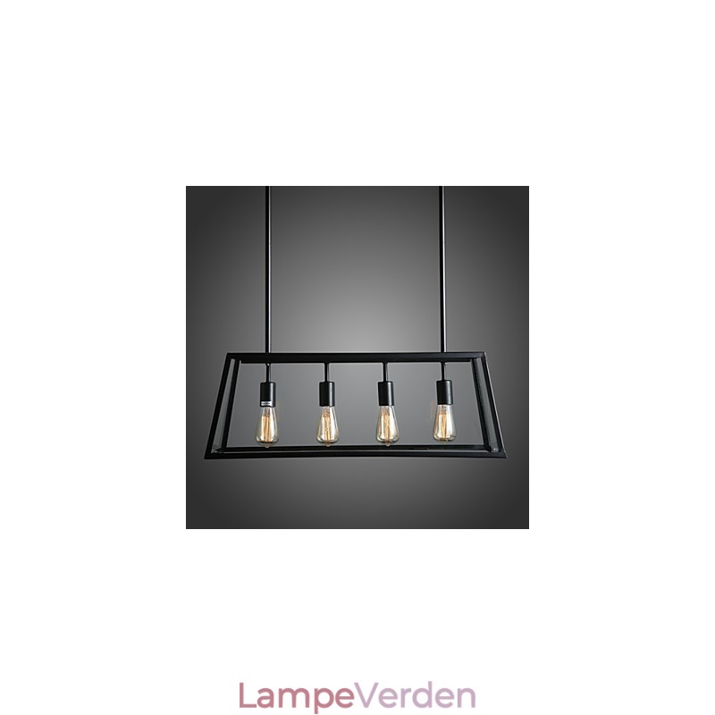 Rustik Lodge Mini Style galvaniseret metal lysekrone