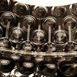 Perlelampe med 1 lys