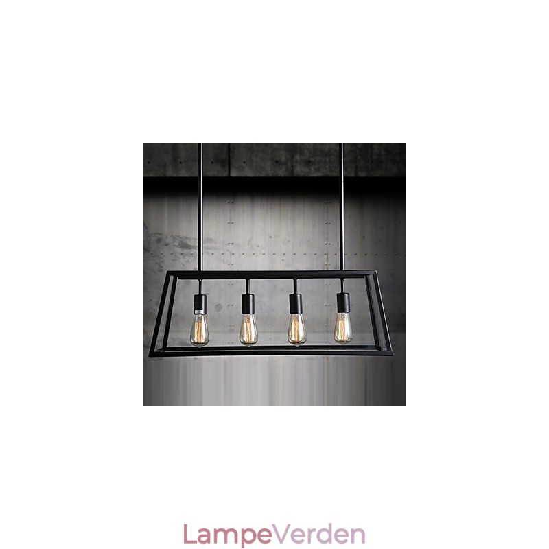 Rustik Lodge Mini Style galvaniseret metal lysekrone