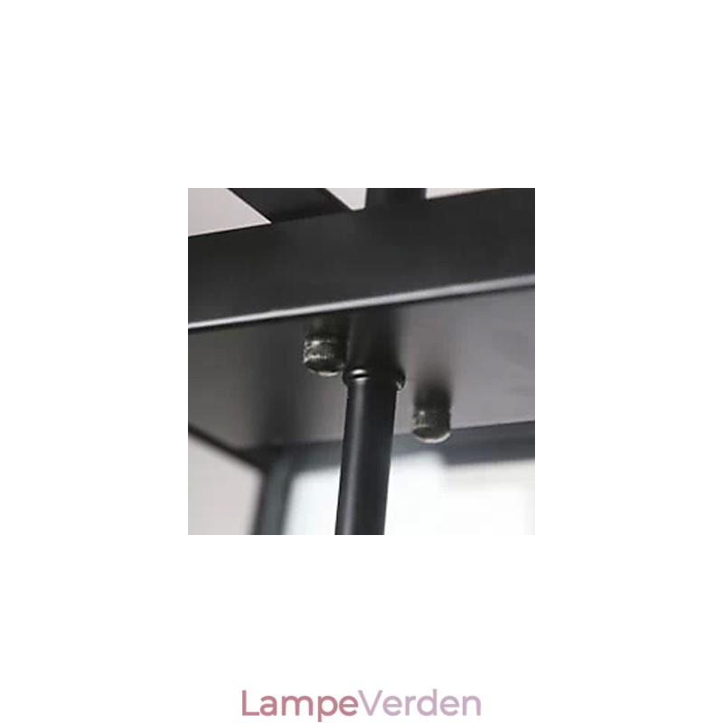 Rustik Lodge Mini Style galvaniseret metal lysekrone