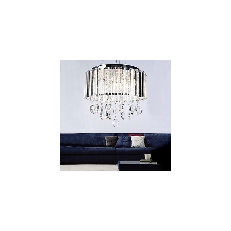 Krystal pendel med 3 lys