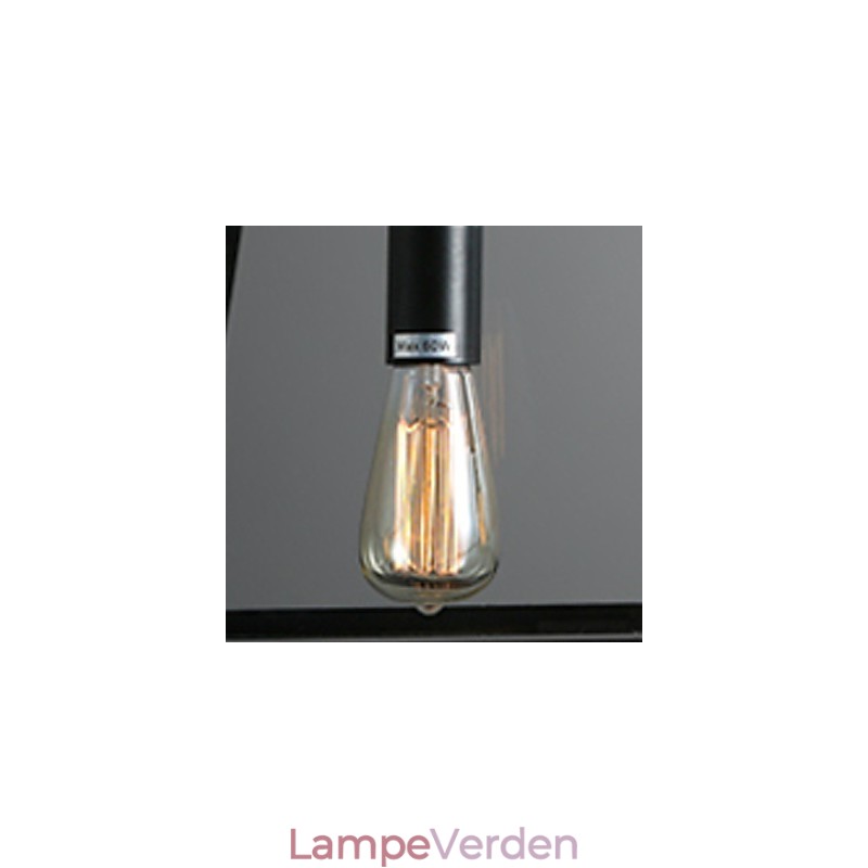 Rustik Lodge Mini Style galvaniseret metal lysekrone