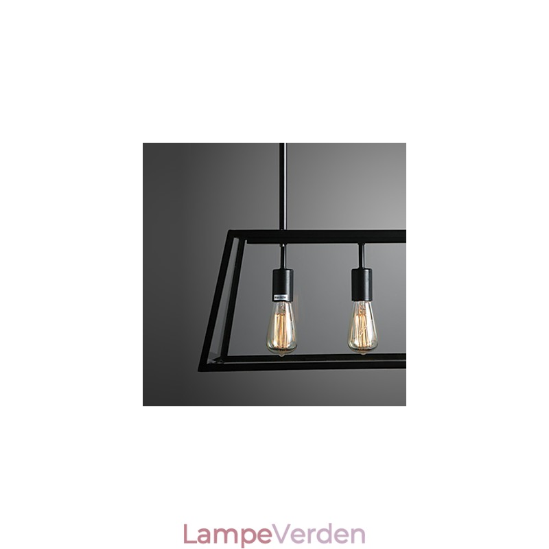 Rustik Lodge Mini Style galvaniseret metal lysekrone