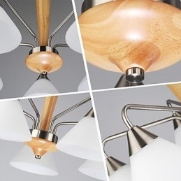 Pendellamper moderne moderne træ bambus