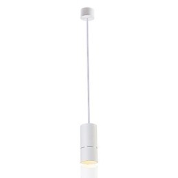 GE 05032 8W 136mm 1 lys mini pendel pulveriseret hvid med aluminium