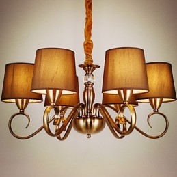 Rustik Lodge Vintage Mini Style galvaniseret metal lysekrone