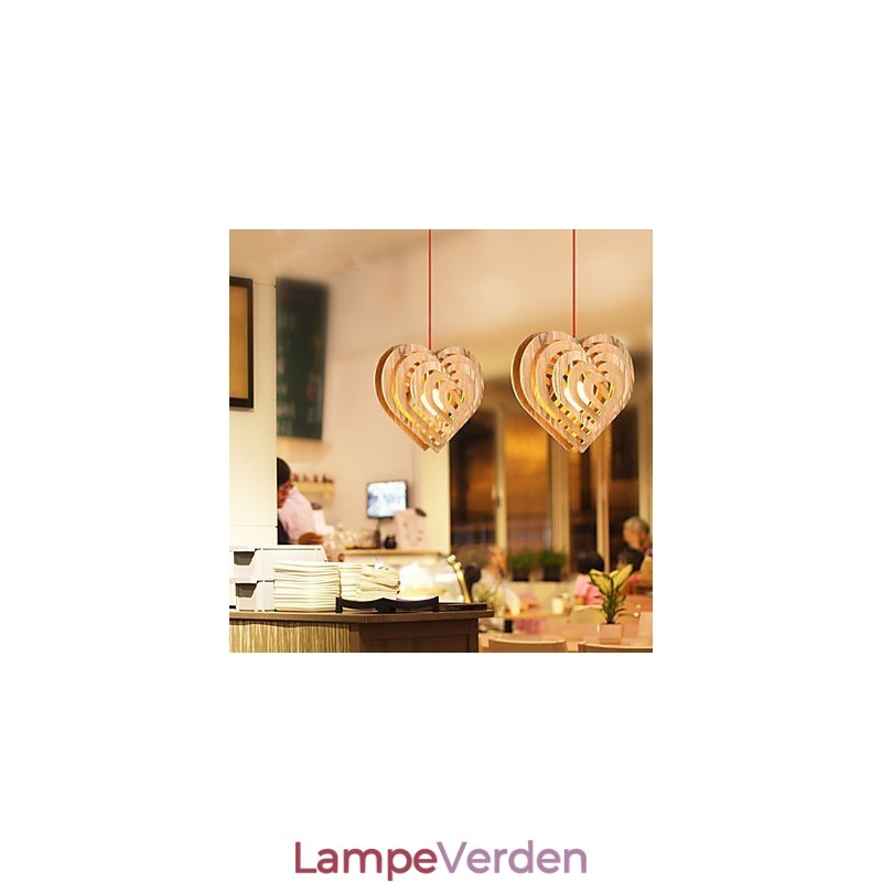 Lysekrone Mini Style Lantern Træ Bambus