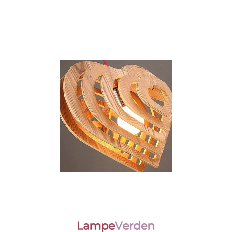 Lysekrone Mini Style Lantern Træ Bambus