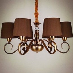 Rustik Lodge Vintage Mini Style galvaniseret metal lysekrone