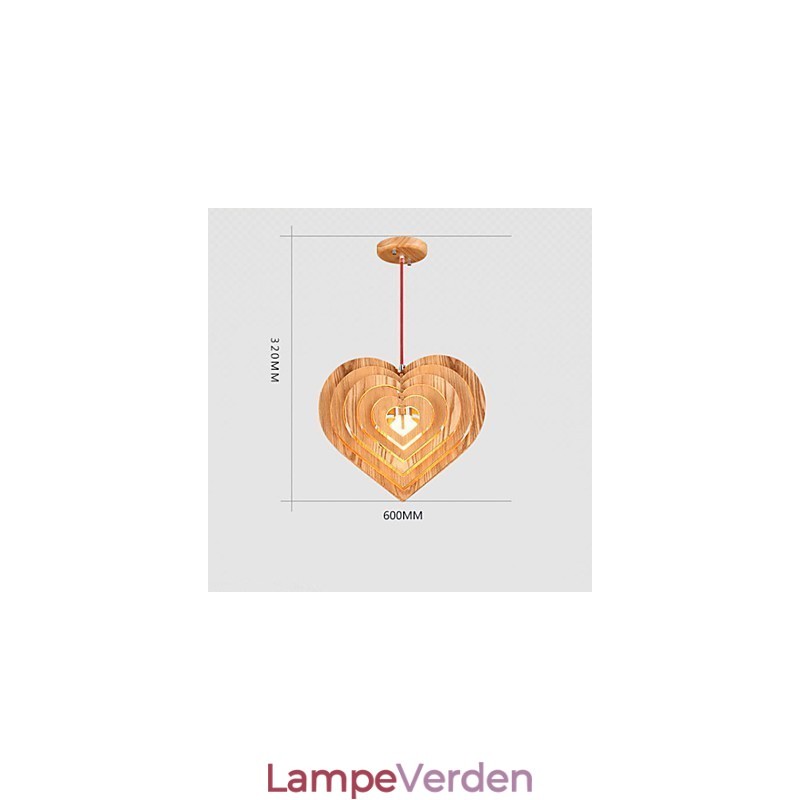 Lysekrone Mini Style Lantern Træ Bambus