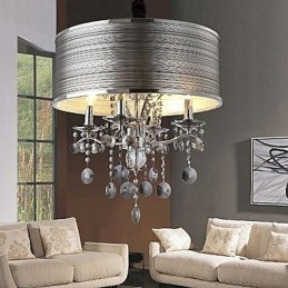 Moderne moderne Crystal Metal Pendel Light