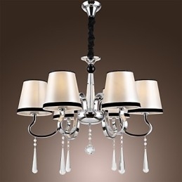 Moderne moderne traditionel klassisk rustik Lodge Vintage Island Chrome Metal Lysekrone Spisestue