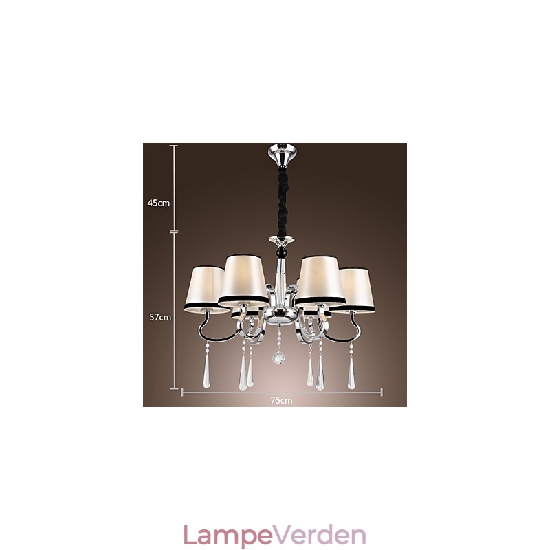 Moderne moderne traditionel klassisk rustik Lodge Vintage Island Chrome Metal Lysekrone Spisestue