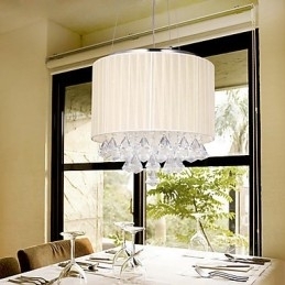 Elegant krystal pendel med 4 lys