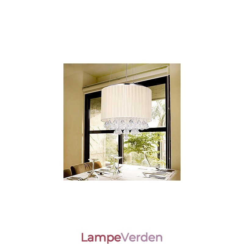 Elegant krystal pendel med 4 lys