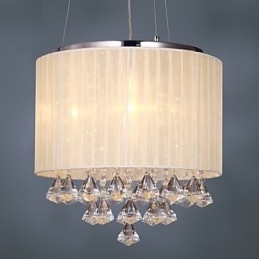 Elegant krystal pendel med 4 lys