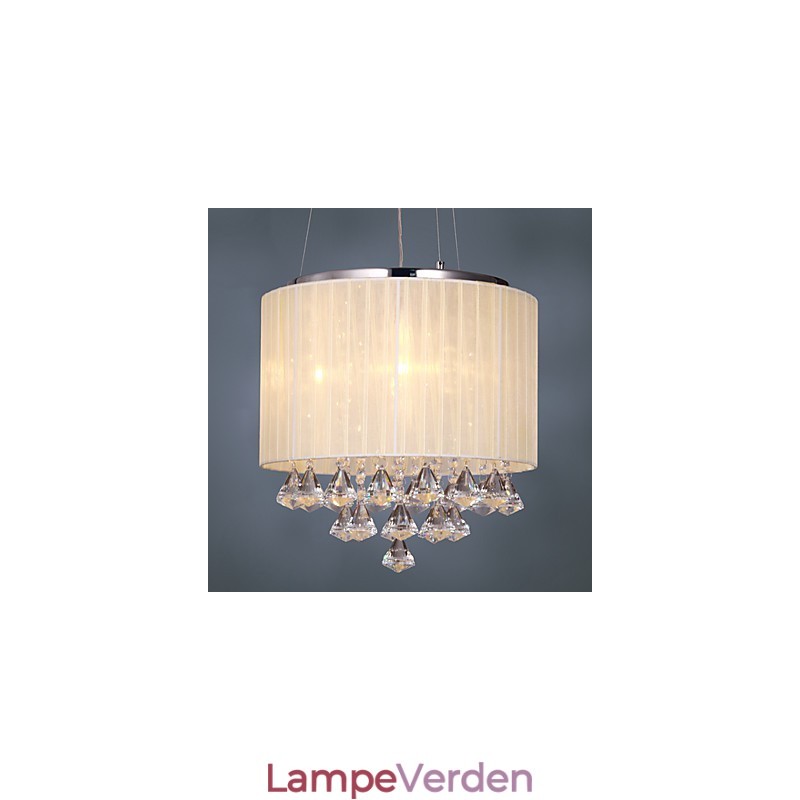 Elegant krystal pendel med 4 lys