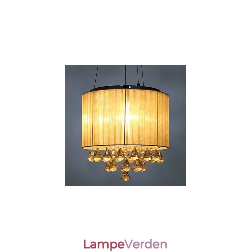 Elegant krystal pendel med 4 lys