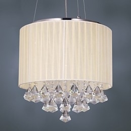 Elegant krystal pendel med 4 lys
