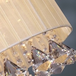 Elegant krystal pendel med 4 lys
