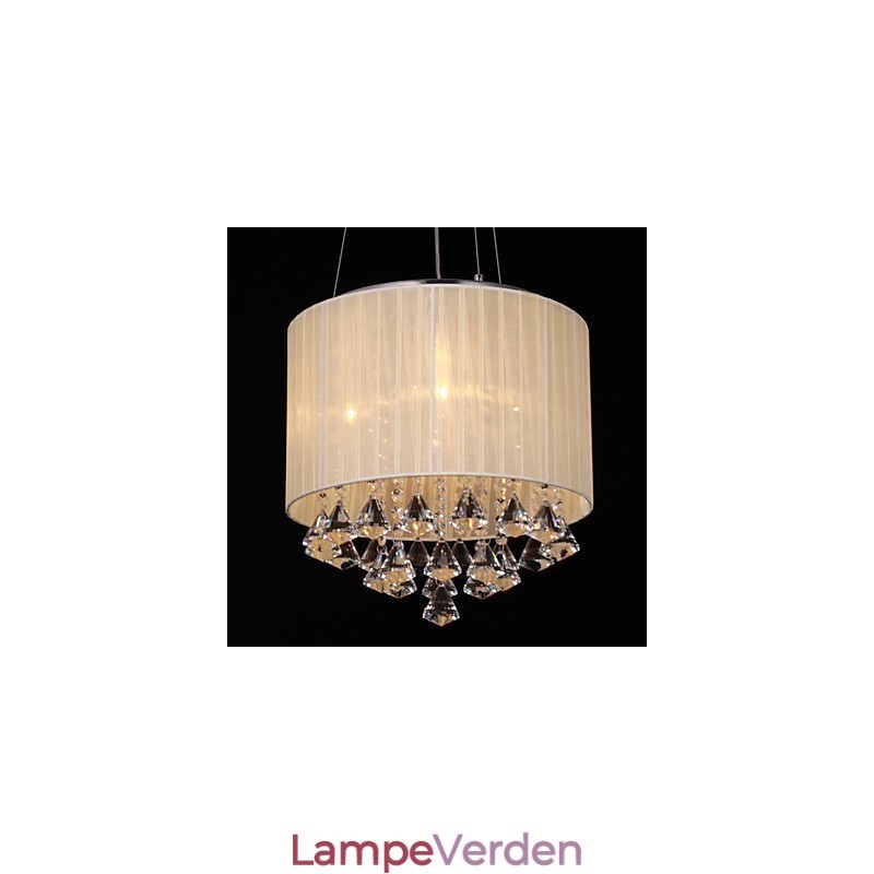 Elegant krystal pendel med 4 lys