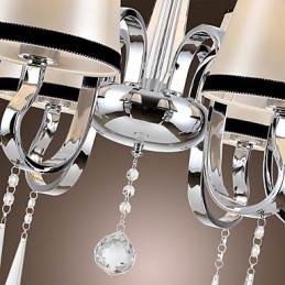 Moderne moderne traditionel klassisk rustik Lodge Vintage Island Chrome Metal Lysekrone Spisestue