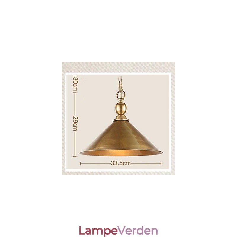 Pendel i ren messing i mini stil traditionel klassisk metal