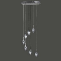 Moderne moderne traditionel klassisk tromle, krom metal pendellampe