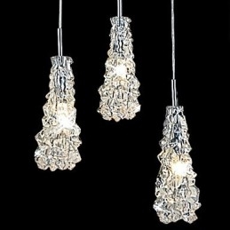 Tradition Classic Transparent glas 3 lys lysekrone