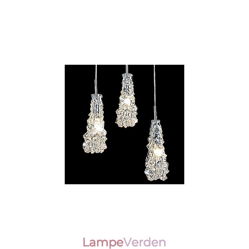 Tradition Classic Transparent glas 3 lys lysekrone
