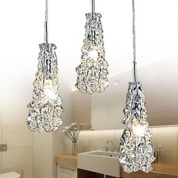 Tradition Classic Transparent glas 3 lys lysekrone