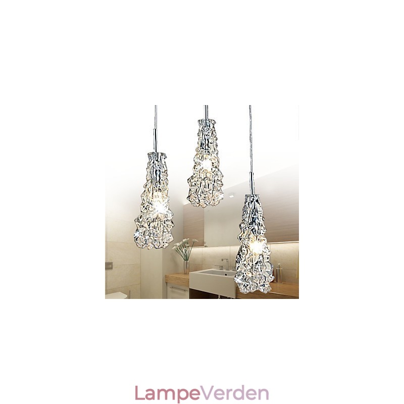 Tradition Classic Transparent glas 3 lys lysekrone