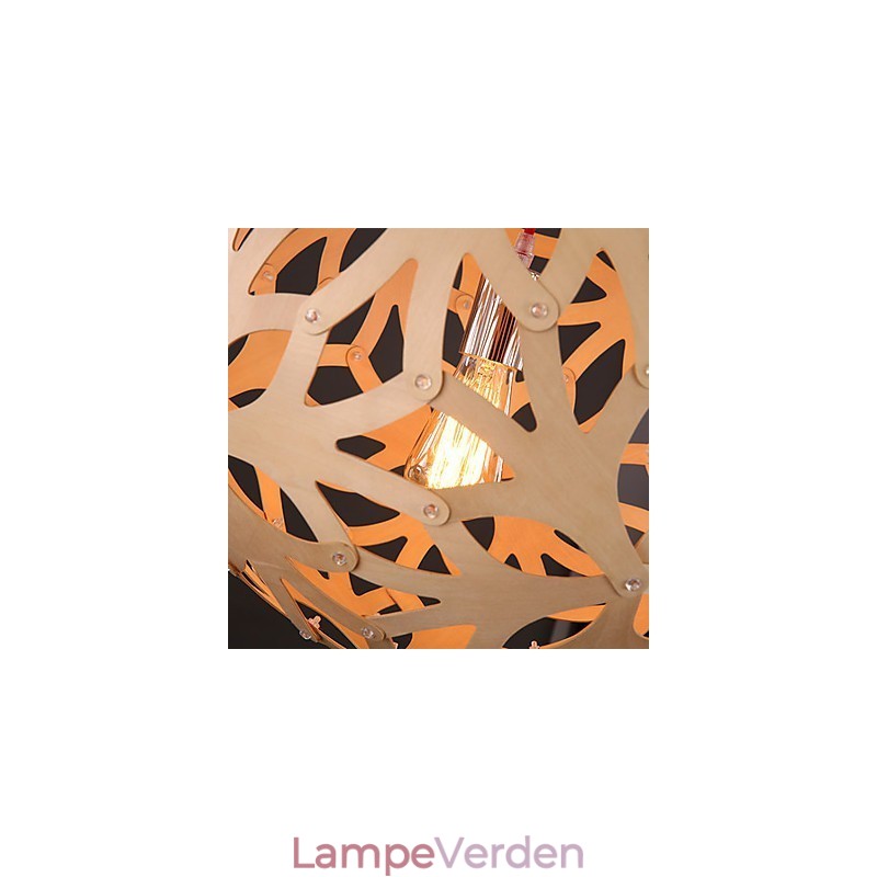 Lysekrone Mini Style Lanterne Træ Bambus