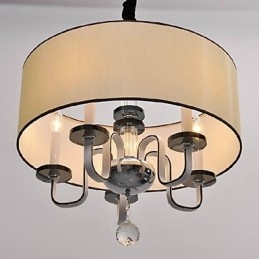 Moderne moderne Crystal Chrom Metal Pendellampe