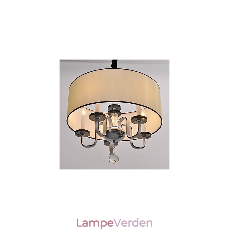 Moderne moderne Crystal Chrom Metal Pendellampe