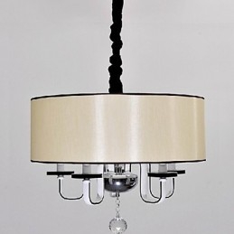 Moderne moderne Crystal Chrom Metal Pendellampe